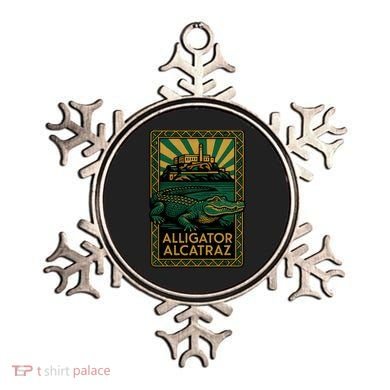 Alligator Alcatraz Art Deco Ornament