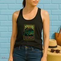 Alligator Alcatraz Art Deco Women's Tank Top thumb 2
