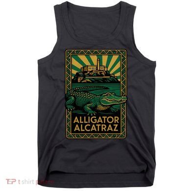 Alligator Alcatraz Art Deco Tank Top