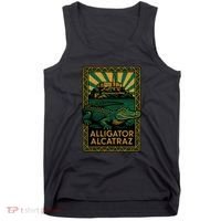 Alligator Alcatraz Art Deco Tank Top thumb 0