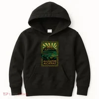 Alligator Alcatraz Art Deco Kids Hoodie thumb 0