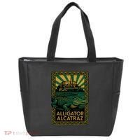 Alligator Alcatraz Art Deco Tote Bag thumb 0