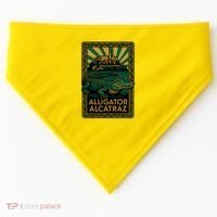 Alligator Alcatraz Art Deco USA-Made Doggie Bandana thumb 0
