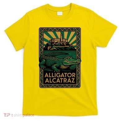 Alligator Alcatraz Art Deco T-Shirt