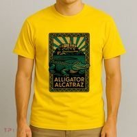 Alligator Alcatraz Art Deco T-Shirt thumb 3