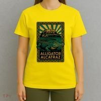 Alligator Alcatraz Art Deco T-Shirt thumb 4