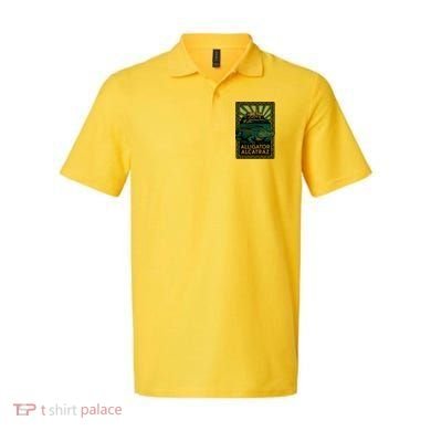 Alligator Alcatraz Art Deco Polo