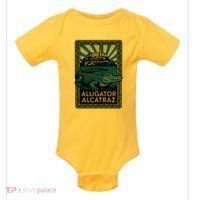 Alligator Alcatraz Art Deco Baby Bodysuit thumb 0
