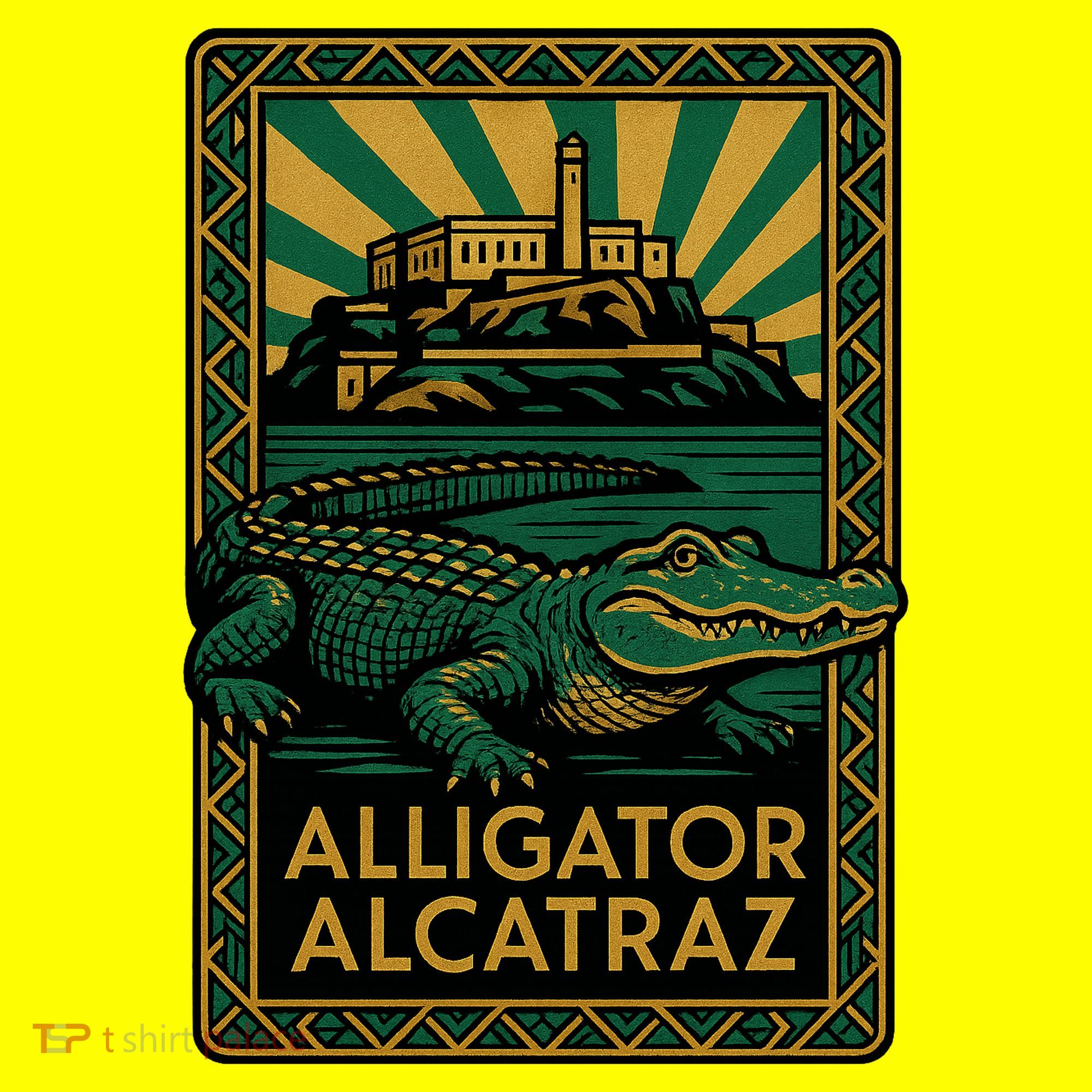 Alligator Alcatraz Art Deco Baby Bodysuit