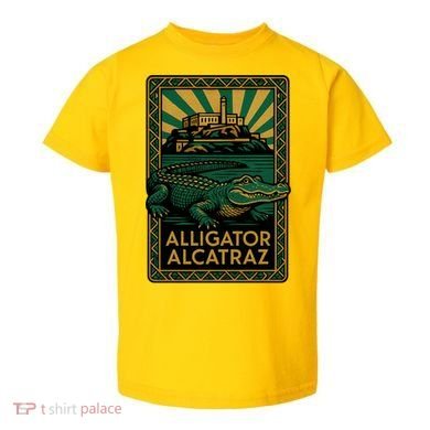 Alligator Alcatraz Art Deco Toddler T-Shirt