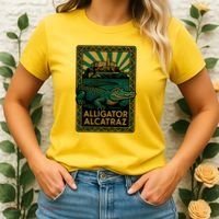 Alligator Alcatraz Art Deco Women's T-Shirt thumb 2