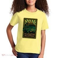 Alligator Alcatraz Art Deco Kids T-Shirt thumb 2