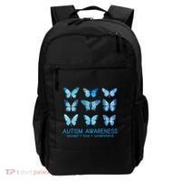 Autism Awareness Accept Love Understand Blue Butterflies Backpack thumb 0