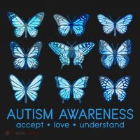 Autism Awareness Accept Love Understand Blue Butterflies Bucket Hat thumb 4