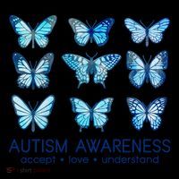 Autism Awareness Accept Love Understand Blue Butterflies Coffee Mug thumb 5