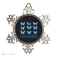 Autism Awareness Accept Love Understand Blue Butterflies Ornament thumb 0