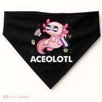 Ace Axolotl Asexual Pride Flag Mexican Salamander LGBTQ USA-Made Doggie Bandana thumb 0