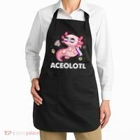 Ace Axolotl Asexual Pride Flag Mexican Salamander LGBTQ Apron thumb 2