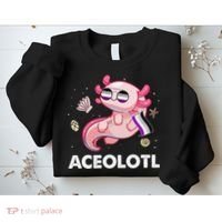 Ace Axolotl Asexual Pride Flag Mexican Salamander LGBTQ Sweatshirt thumb 2
