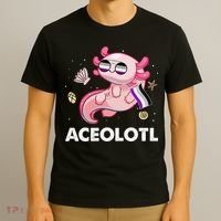 Ace Axolotl Asexual Pride Flag Mexican Salamander LGBTQ T-Shirt thumb 3