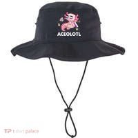 Ace Axolotl Asexual Pride Flag Mexican Salamander LGBTQ Bucket Hat thumb 0