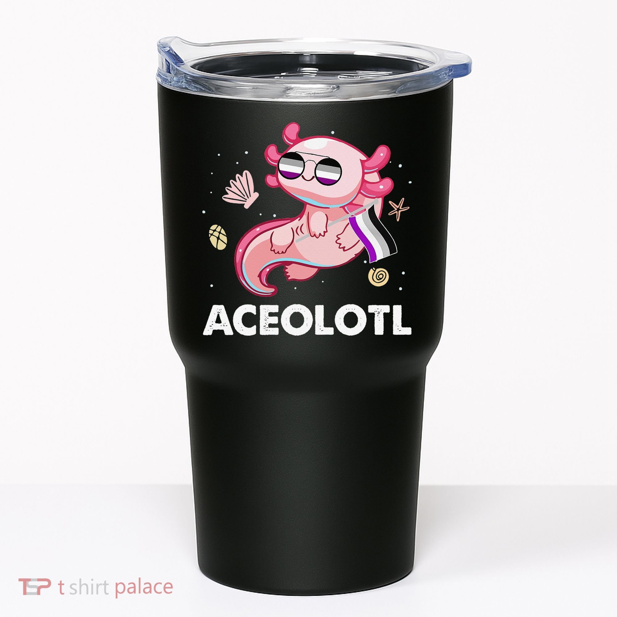 Ace Axolotl Asexual Pride Flag Mexican Salamander LGBTQ Tumbler