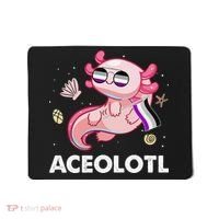 Ace Axolotl Asexual Pride Flag Mexican Salamander LGBTQ Mousepad thumb 0
