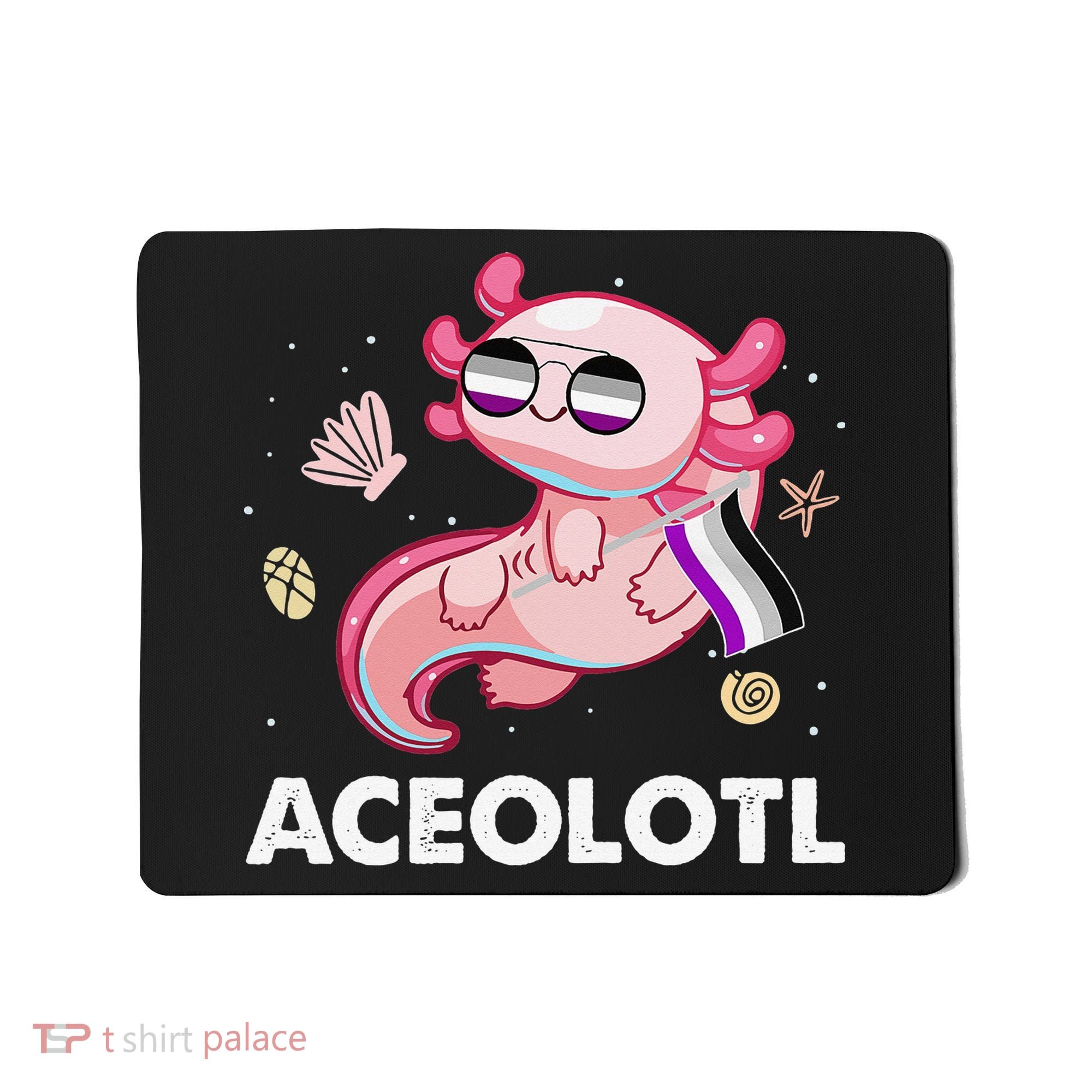 Ace Axolotl Asexual Pride Flag Mexican Salamander LGBTQ Mousepad
