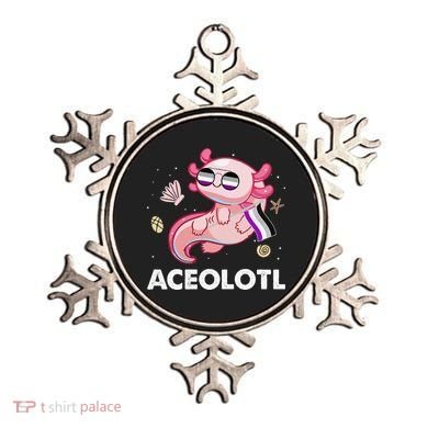 Ace Axolotl Asexual Pride Flag Mexican Salamander LGBTQ Ornament
