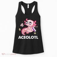 Ace Axolotl Asexual Pride Flag Mexican Salamander LGBTQ Women's Tank Top thumb 0