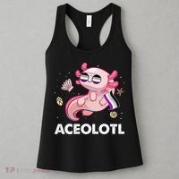 Ace Axolotl Asexual Pride Flag Mexican Salamander LGBTQ Women's Tank Top thumb 3