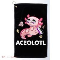Ace Axolotl Asexual Pride Flag Mexican Salamander LGBTQ Golf Towel thumb 0