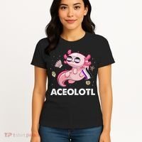 Ace Axolotl Asexual Pride Flag Mexican Salamander LGBTQ Women's T-Shirt thumb 4