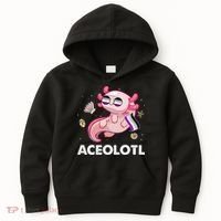 Ace Axolotl Asexual Pride Flag Mexican Salamander LGBTQ Kids Hoodie thumb 0