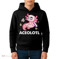 Ace Axolotl Asexual Pride Flag Mexican Salamander LGBTQ Kids Hoodie thumb 4