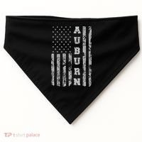 Auburn, Alabama, American Flag USA-Made Doggie Bandana thumb 0