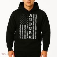 Auburn, Alabama, American Flag Hoodie thumb 2