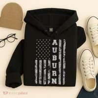 Auburn, Alabama, American Flag Hoodie thumb 4