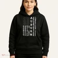 Auburn, Alabama, American Flag Hoodie thumb 5