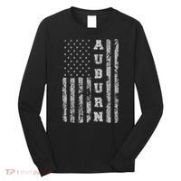 Auburn, Alabama, American Flag Long Sleeve Shirt thumb 0