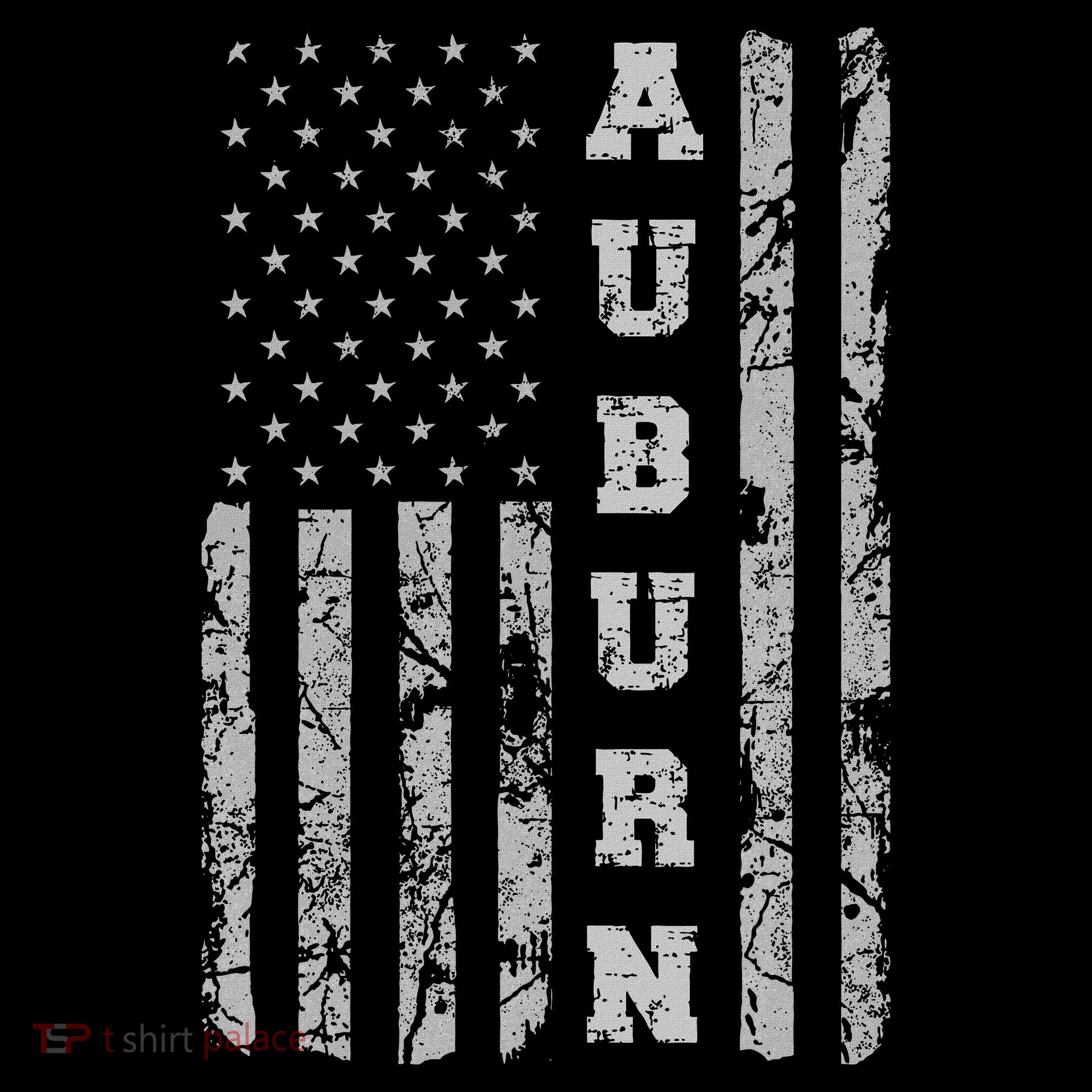 Auburn, Alabama, American Flag Sweatshirt