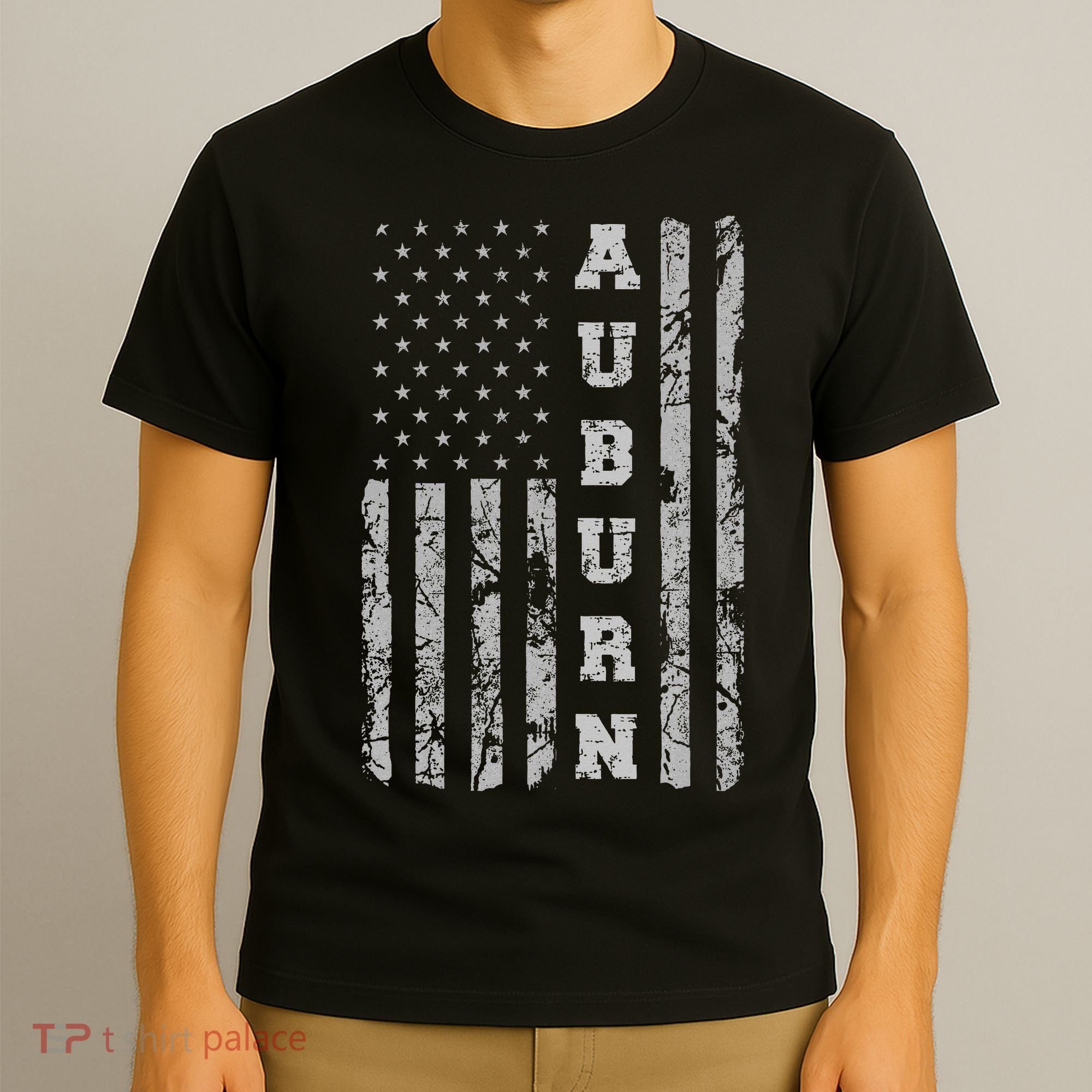Auburn, Alabama, American Flag T-Shirt