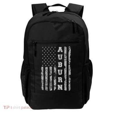 Auburn, Alabama, American Flag Backpack