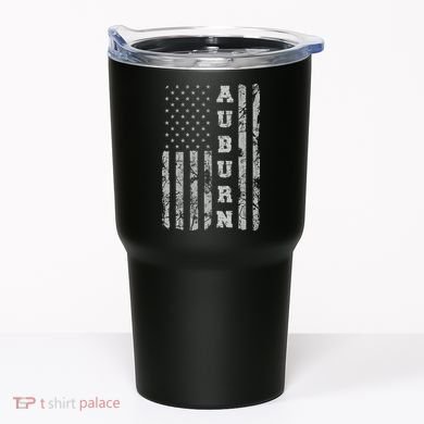 Auburn, Alabama, American Flag Tumbler
