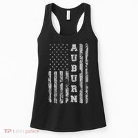 Auburn, Alabama, American Flag Women's Tank Top thumb 0