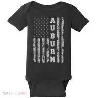 Auburn, Alabama, American Flag Baby Bodysuit thumb 0