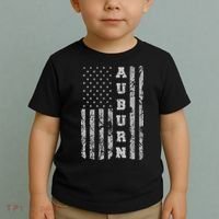 Auburn, Alabama, American Flag Toddler T-Shirt thumb 2