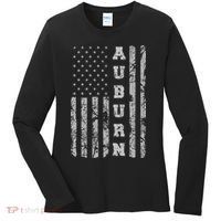 Auburn, Alabama, American Flag Women's Long Sleeve Shirt thumb 0