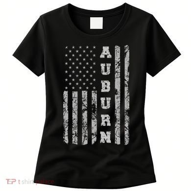 Auburn, Alabama, American Flag Women's T-Shirt
