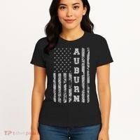 Auburn, Alabama, American Flag Women's T-Shirt thumb 4
